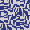 Semi panamá estampado AXO Blanco roto / Azul